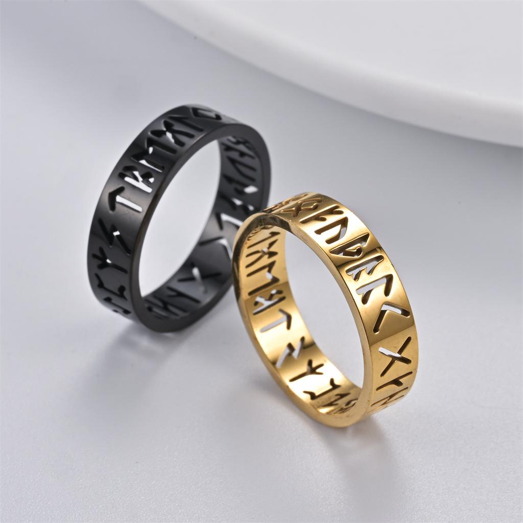 Lover Titanium Steel 6mm Hollow Out Ring Jewelry