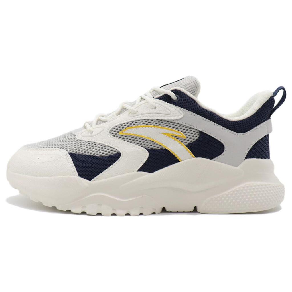 New Anta Life Collection Shock Absorbers Slip Resistant Abrasion Resistant Low Top Sports Casual Shoes Gray Blue White 112318841-3