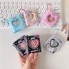 PVC Card Cover Korean Photocard Holder Mini Crown Love Heart Card Protective Case  Student Friends