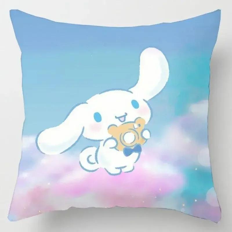 Japanese Style Cartoon Lumbar Pillow Cover Kawaii Sofa Cushion Home Decor