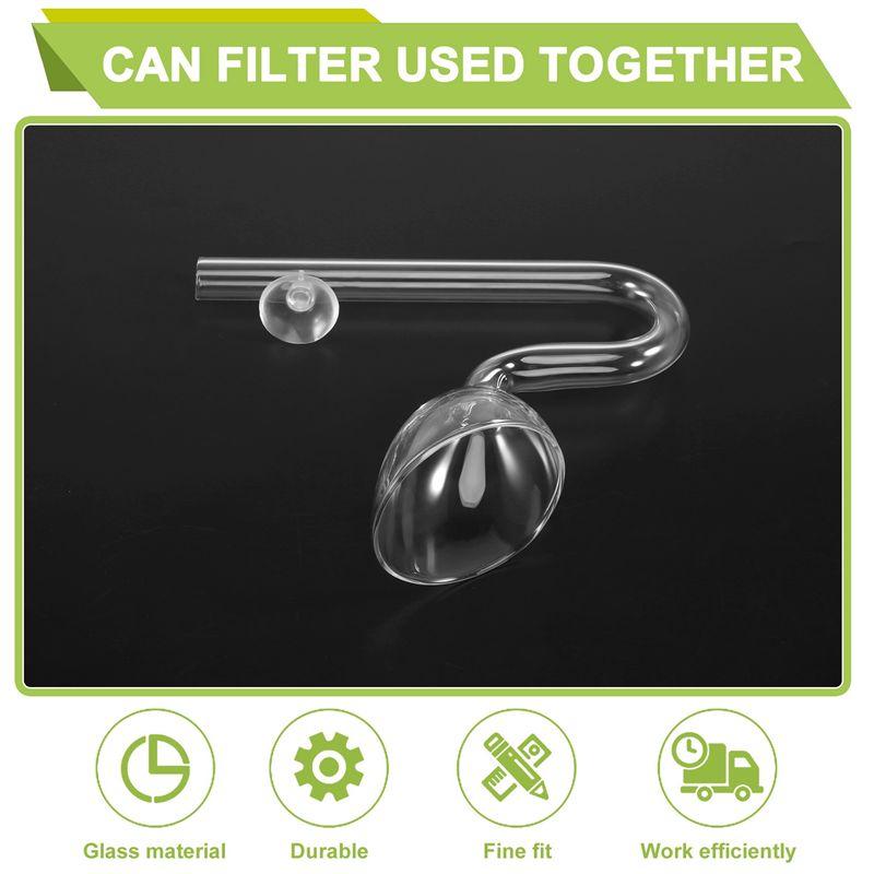 ABJI-16 Mm Aquarium Glass Inflow Outflow Lily Pipe Tube Fish Tank Aquatic Water Plant Canister Filter Suction Cup Hose Set