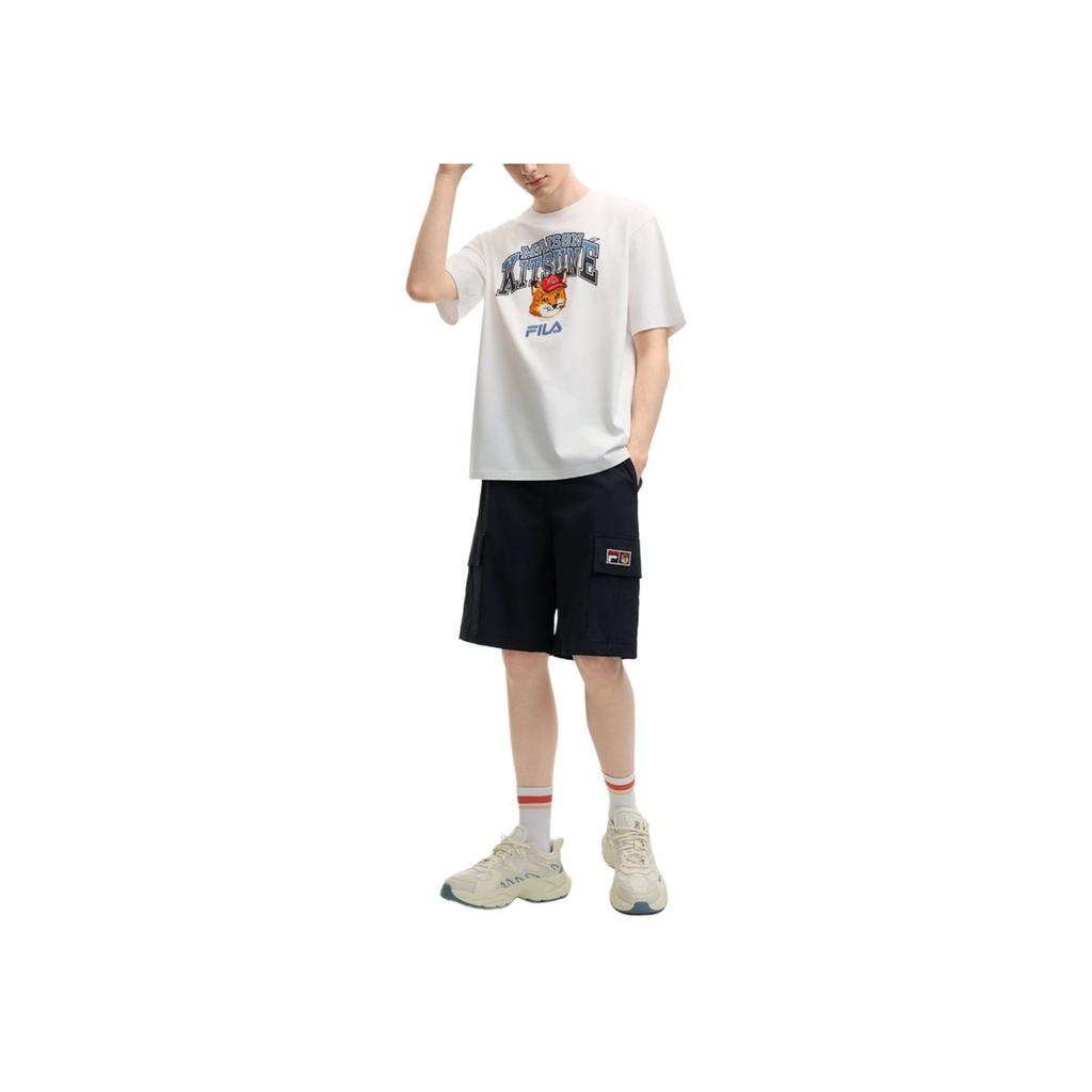 New FILA X MAISON KITSUNE ORIGINALE Casual Shorts Men's Legend Blue NV F11M529802F-NV