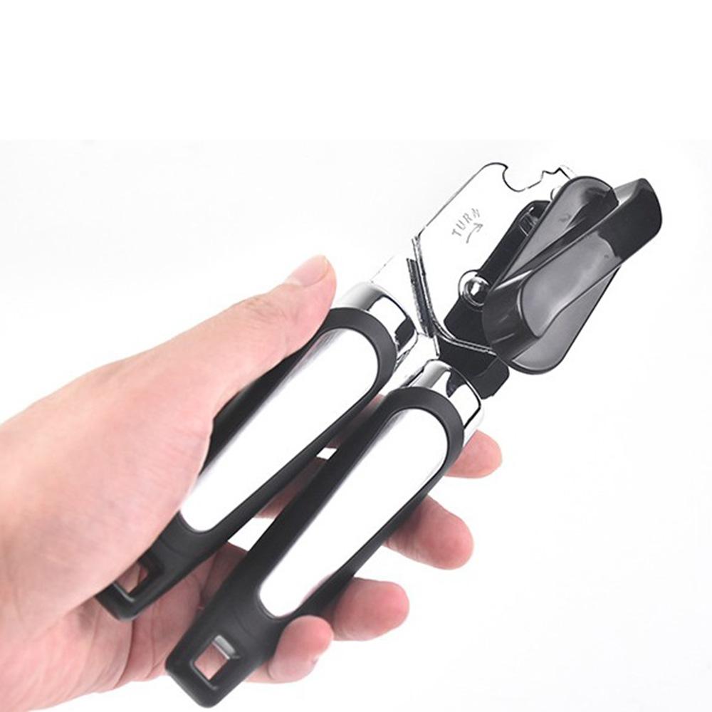 Stainless Steel Can Opener Heavy Duty Professional Portable Safety Easy Ergonomical Openers Household Kitchen Useful Tool 6