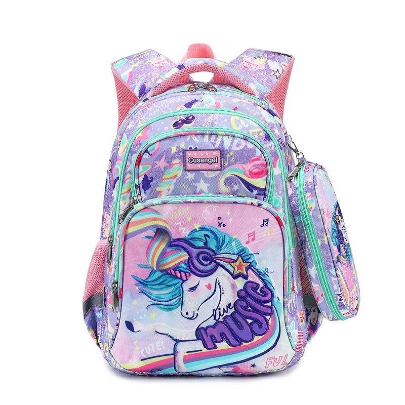 School Bags Child School Backpacks For Teenager Girls Boys Cartoon Dinosaur Anime Backpack Lunch Box With Pencil Case