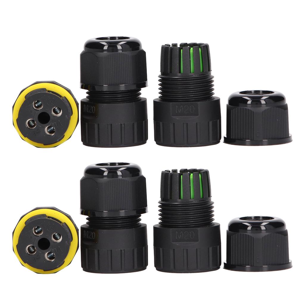 2pcs Junction Box Connector Multifunctional IP68 Waterproof Junction Box Cable Connector for