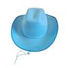 Cowboy Hat Women Men Western Adult Sun Hat Non-woven Fabric Cowgirl Hat Festival Theme Party Hat Fashion Accessory