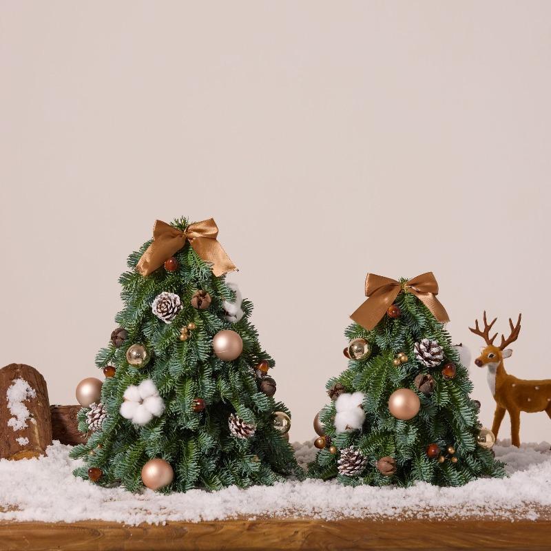 New Mini Christmas Tree Decorations Realistic Faux New Year Tree for Home Decor Gifts Convenient and Practical Holiday Accessory