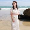 Sancai Lyocell Floral Cardigan & Skirt Set