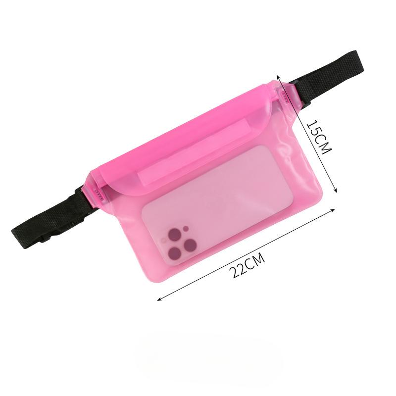 Waterproof Swimming Bag Large Waterproof Waist Pack Mobile Phone Camera Waterproof Bag Outdoor Sports Portable Storage Transparent Bag
