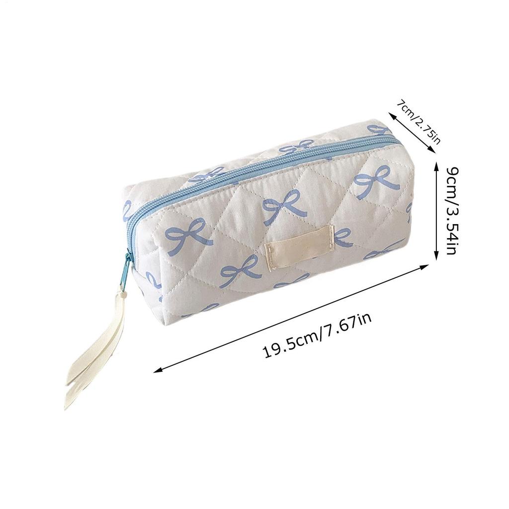 Bow Makeup Bag Multifunctional Cosmetic Organization Portable Bow Pencil Case Colorful Travel Toiletry Bags for Home School