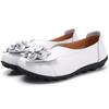 2025Soft Genuine Leather Flat Shoes Women Flats with Flowers Ladies Shoes Women Designers Loafers Slip On Ballerina