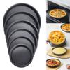 5/6/8/9/10 Inch Round Pizza Plate Pizza Pan Deep Dish Tray Carbon Steel Non-stick Mold Baking Oven Tool Baking Mould Tray