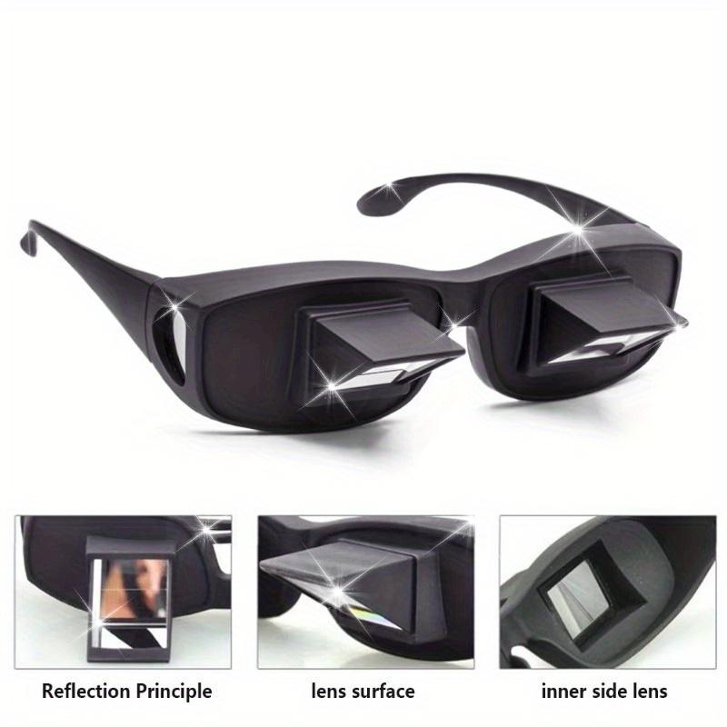 Lazy Glasses Horizontal Spectacles Prism Glasses Lie Down Eyeglasses for Watching TV In Bed Comfortable Spectacles with 90-Degree Angle Adjustable