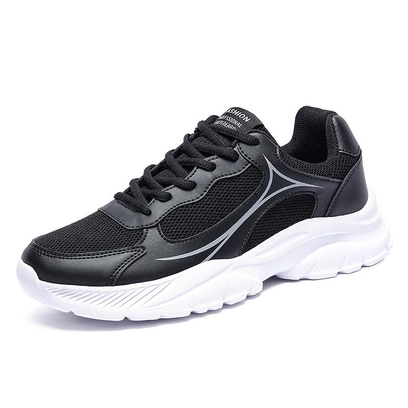 Men's Shoes Mesh Casual Shoes Men's Simple Low-top Outdoor Running Sports Shoes Platform Trend