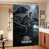 Movie Jurassic Park Dinosaur World Modern Simple Shower Curtain Bathroom Decorative Polyster Shower Curtain with Hook