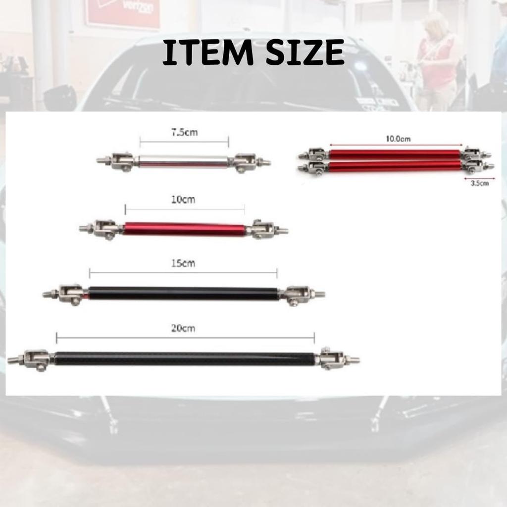 [RedRay] Lip Spoiler Connection Rod, Set of 2 (150, Silver)