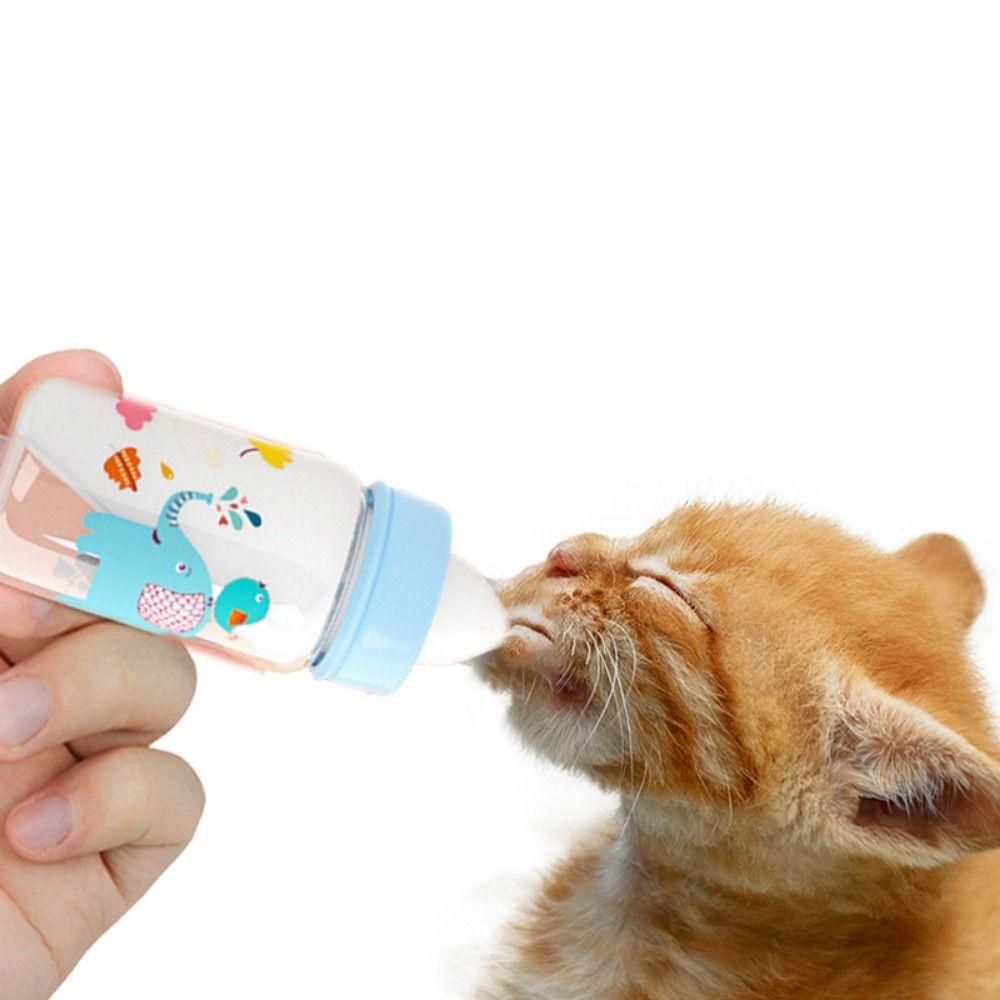 Cat Silicone Soft Household Kitten Water Bottle Pet Feeding Bottle Pet Nursing Pacifier Milk Feeder