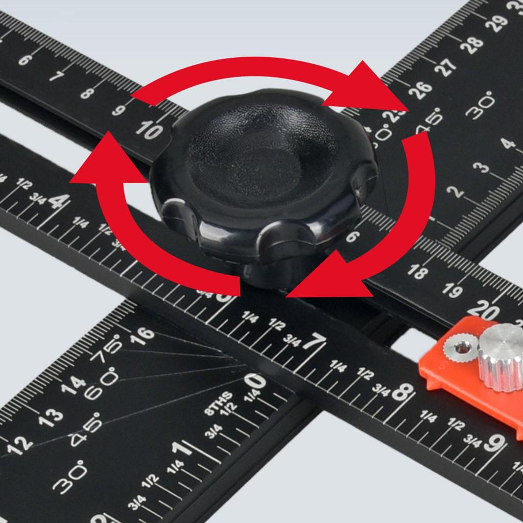 T Square Adjustable 2 In 1 Precision Measuring Tools Drilling Positioning Jig Drafting Square For Carpentry Cabinet Drawer