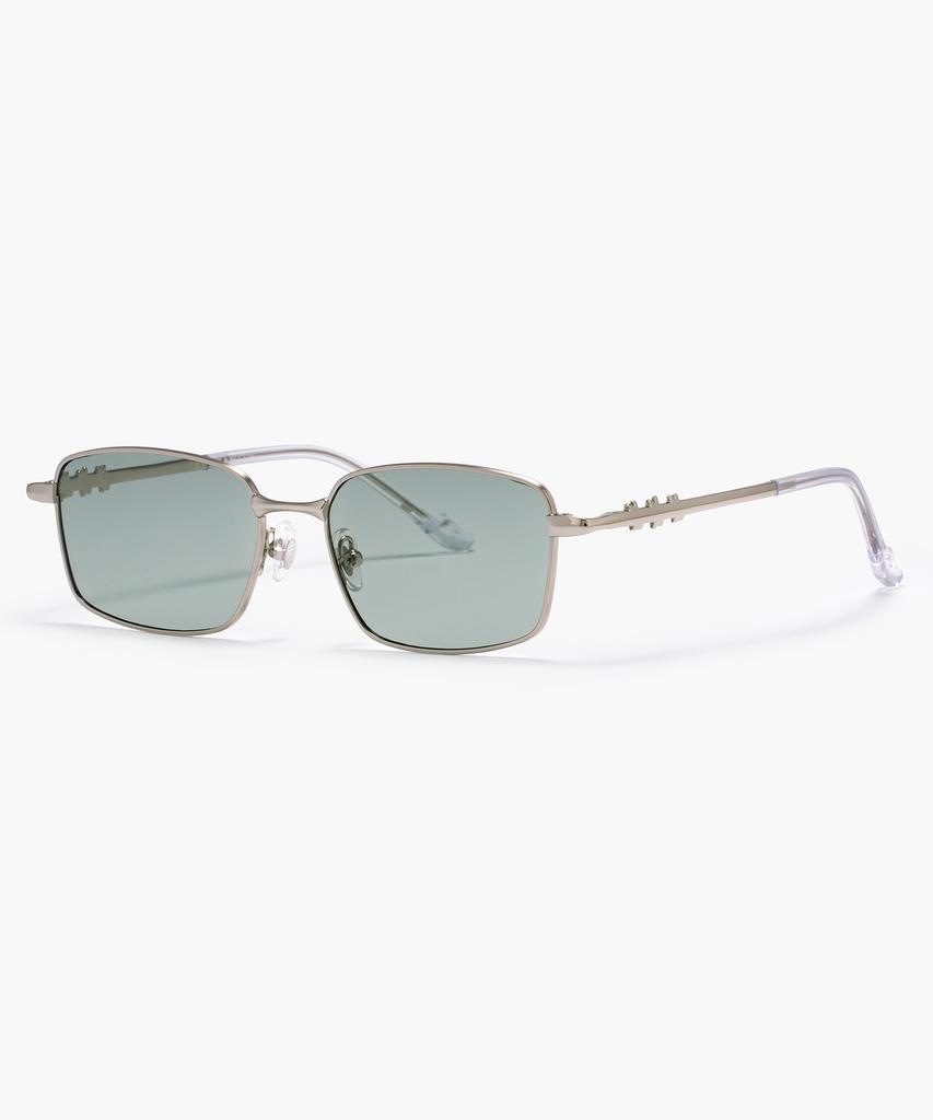 Likkeullou Rc Stainless Steel Amon Sunglasses Silver Green