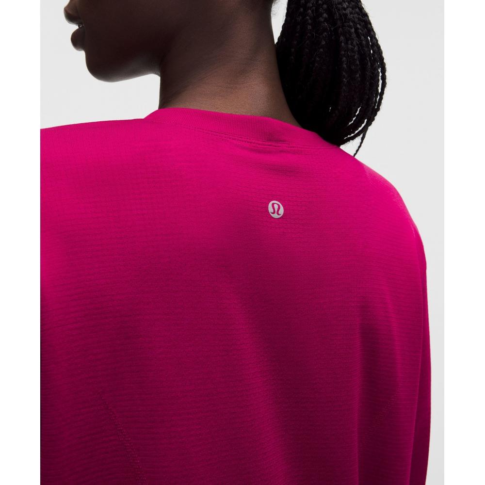 Lululemon Swiftly Relaxed Long Sleeve Shirt  Updated Fit Berry Rumble Berry Rumble