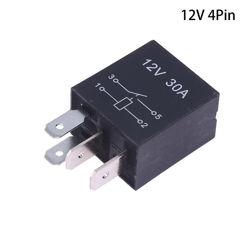 

1Pc 4 Pin/5 Pin 30A 12V/24V Violet Series 4-Pin/5-Pin Waterproof Automotive Relay Car Relay Socket Adapter 12V 4Pin