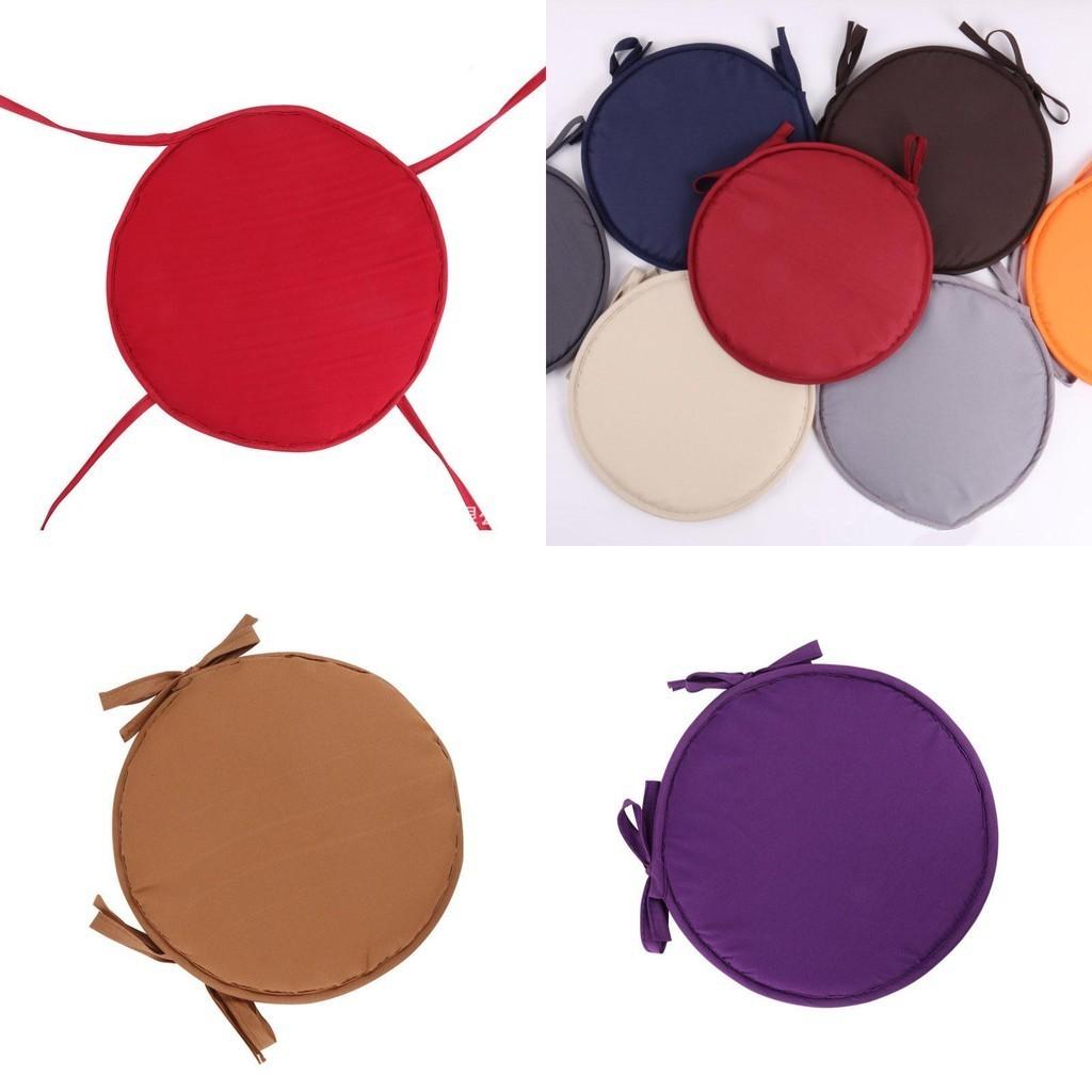 Comfortable Round Cushion Seat Pads For Dining And Outdoor Chairs In Various Colors