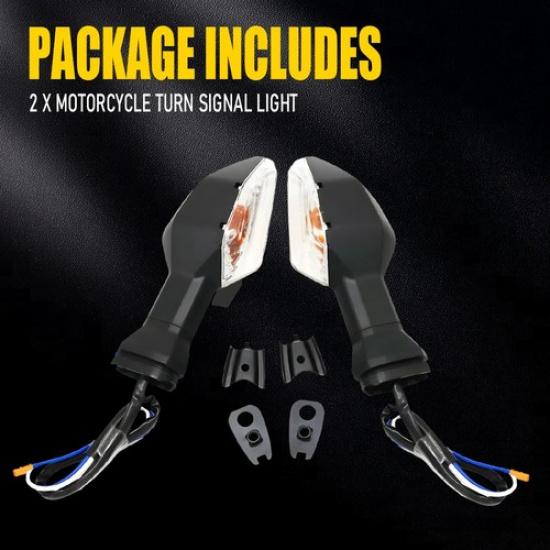 2X Motorcycle Turn Signal Blinker Light Indicator For KAWASAKI Z NINJA KLR 650 A