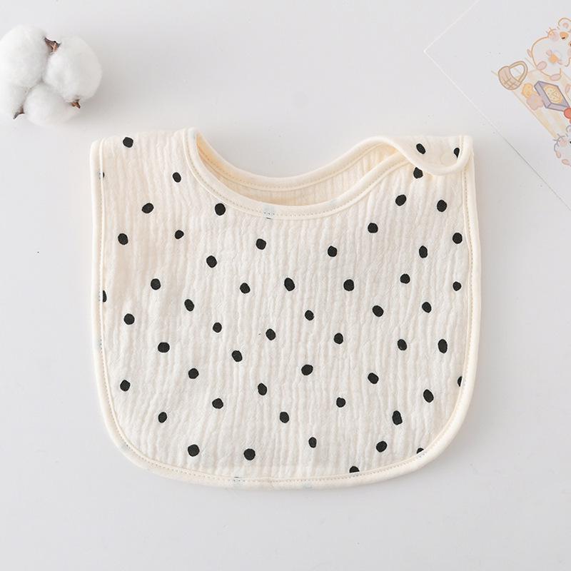 

Six-Layer Cotton Gauze U-Shape Baby Bib for Drool, Feeding, and Spit-Up Prevention