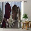 Spider-Man Black Red Gold Suit Waterproof Shower Curtain For Superhero Bathroom Decor