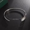 Creative Personality Simple Stainless Steel Jewelry for Men and Women Friendship Universal Fork Type Open Bracelet Hand Jewelry