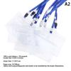 20PCS Waterproof Sleeve Pouch With Sealing Strip Lanyards ID Badge Holder Plastic Protector Case Clear PVC Name Plate Card Bag