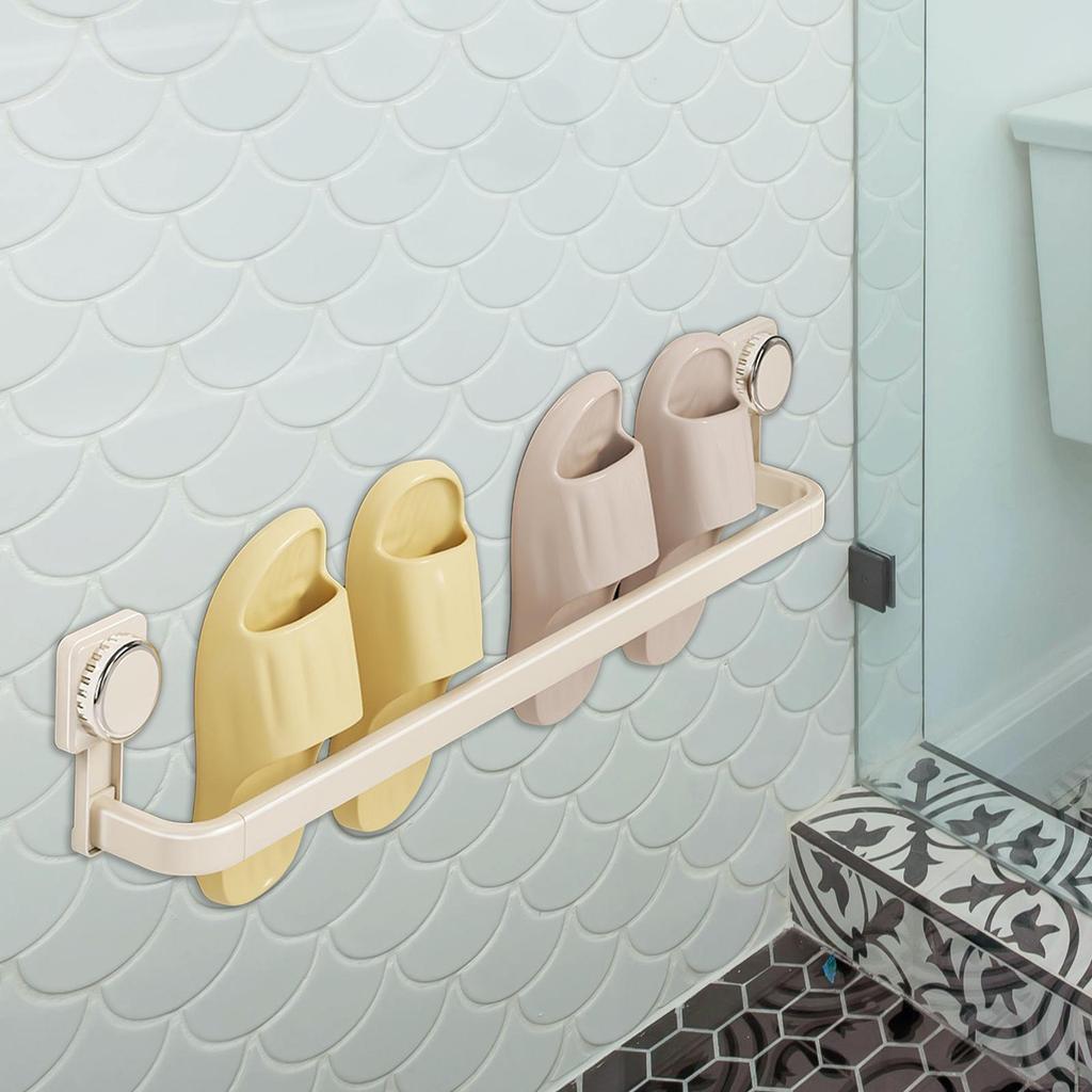 Mounted Shoe Rack, Hanger, Suction Cup, Space Saving Sandal Rack for RV Garage Entryway Area,