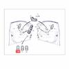 &+Beige Trunk Lid Tailgate Control Switch A2229050409-E0 for Benz 2017- W213