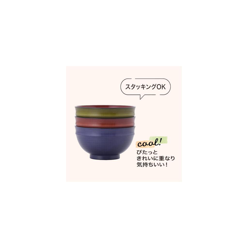 Miyamoto Sangyo Safe Sansai Soup Bowl Yamanaka-nuri Microwave/dishwasher (3 Colors)