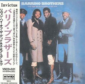 CD BARRINO BROTHERS - Livin' High Off The Goodness Of You VSCD021 Invictus 2000 Japan Soul/Funk Used