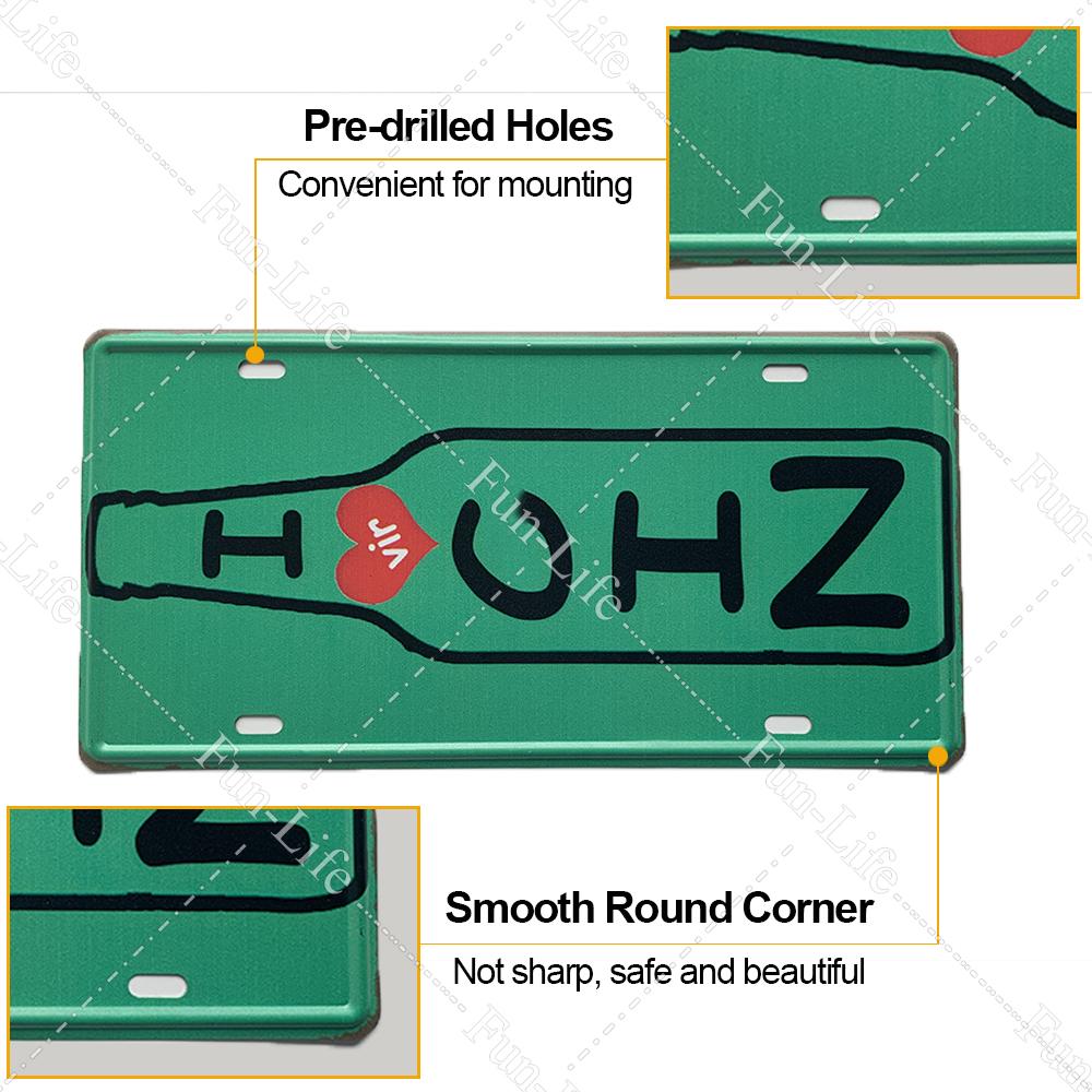 Popular City Plate Poster Vintage Wall Decor Worldwide Canada/London/Brazil Metal Tin Sign Plaques Poster 15x30cm