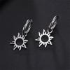 My Shape Lovely Flower Hoop Earrings for Women Gifts Stainless Steel Heart Sun Maple Leaves Earrings Fashion Jewelry Wholesale