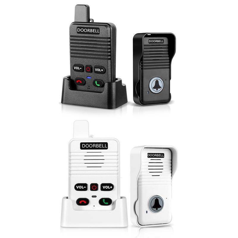 Wireless Voice Duplex Intercom Doorbell 500M Hand Free Two Way Wireless Doorbell Intercom System Doorbell for Factory Office