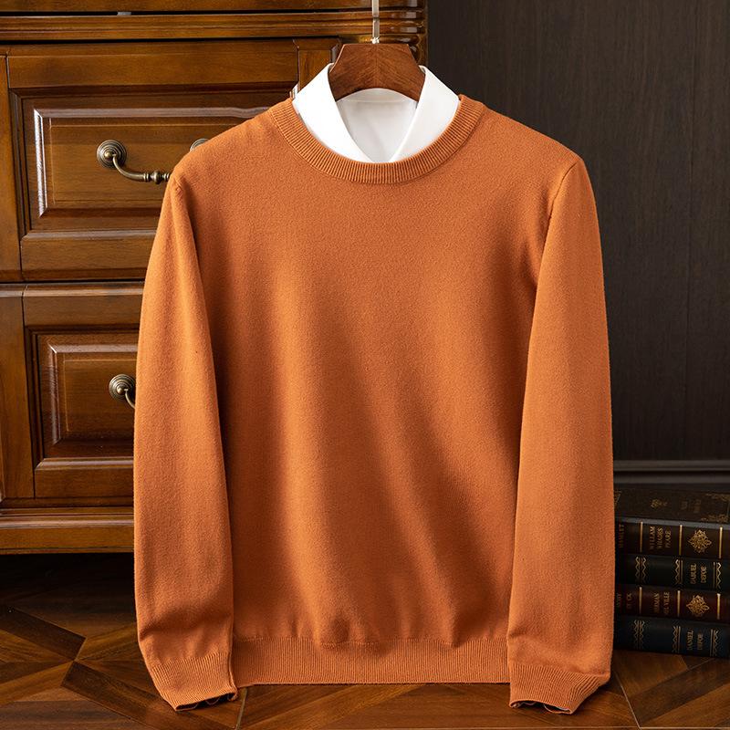 2025 Kasjmier Trui Ronde Hals Pullovers Heren Los Oversized M-3XL Gebreide Onderhemd Herfst Winter Nieuw Koreaans Casual Heren Top