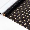 Black Gold Polka Dot and Crown Large Gift Wrapping Paper