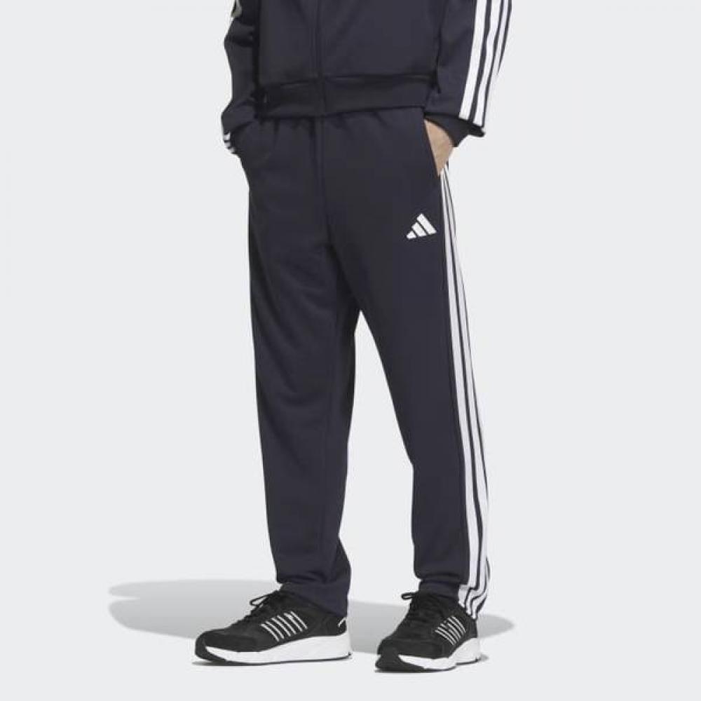 Adidas 3s Regular Fit Double Knit Open Hem Track Pants