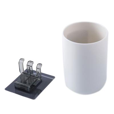2 Teile/satz Wand-montiert Zahnbürste Halter Organizer Umwelt-freundliche Kunststoff Zahnpasta Waschen Tasse Becher
