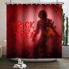 Halloween Shower Curtain Horror Night Bloody Hands Spooky Zombie Skull Scary Halloween Waterproof Bath Bathroom Shower Curtain