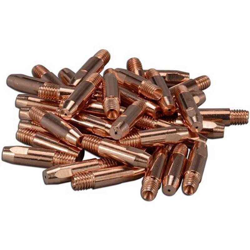 35Pcs 24KD Welding Torch Consumable 1.0Mm MIG Torch Gas Nozzle Tip Holder Gas Diffuser For MIG Welding Machine