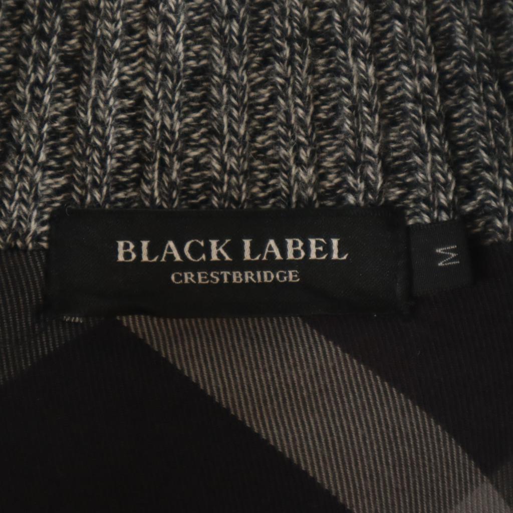 BLACK LABEL CRESTBRIDGE Mock neck Knit jacket M gray Men's Used