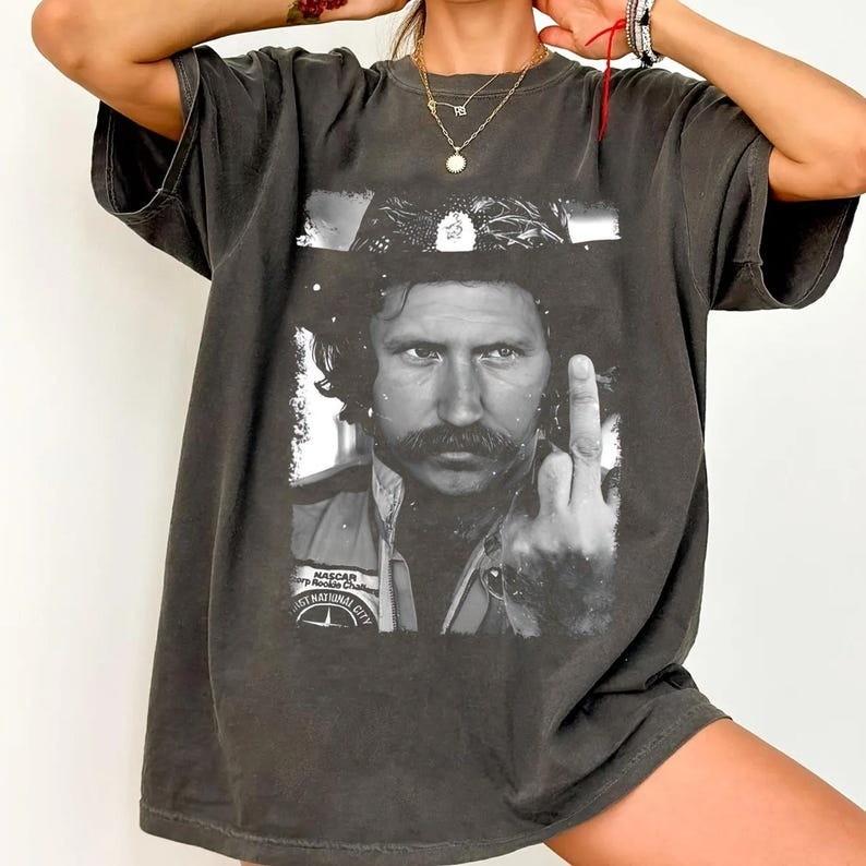 Dale Earnhardt Middle finger T-Shirt Unisex T-Shirt S
