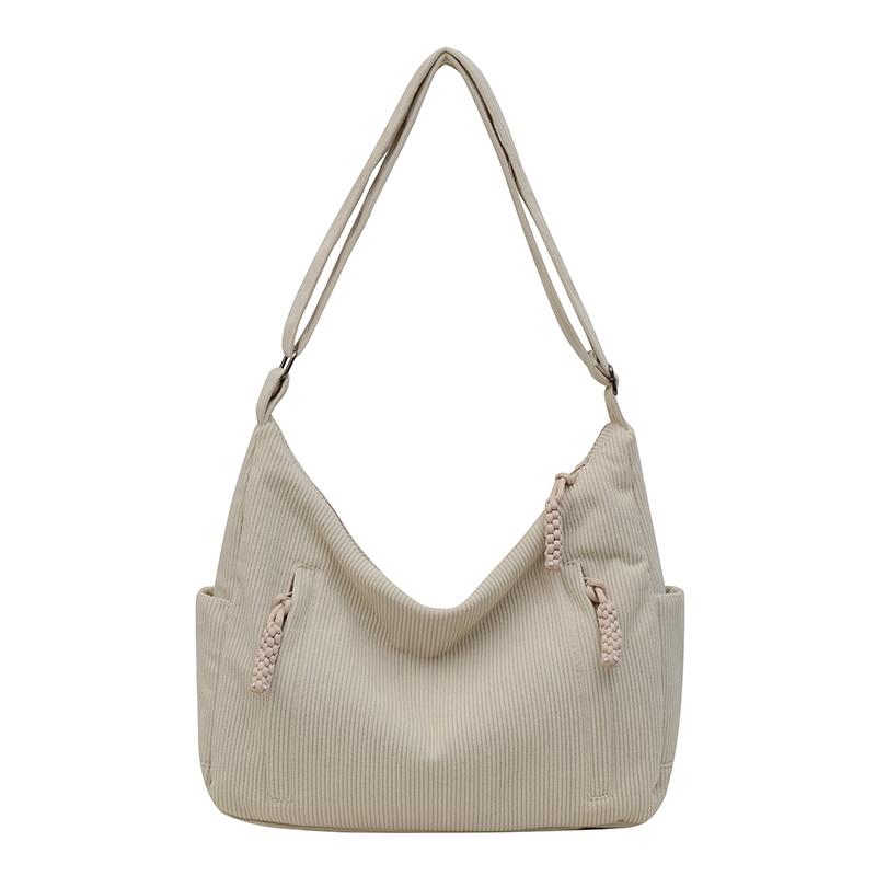 Damen Umhängetasche Große Kapazität Kord Student Schulter Tragetasche