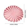 Pink And White Floral Decorative Bowl Home Decoration Scallop Mini Bowl Desktop Accessories Ceramics Ornaments Decor