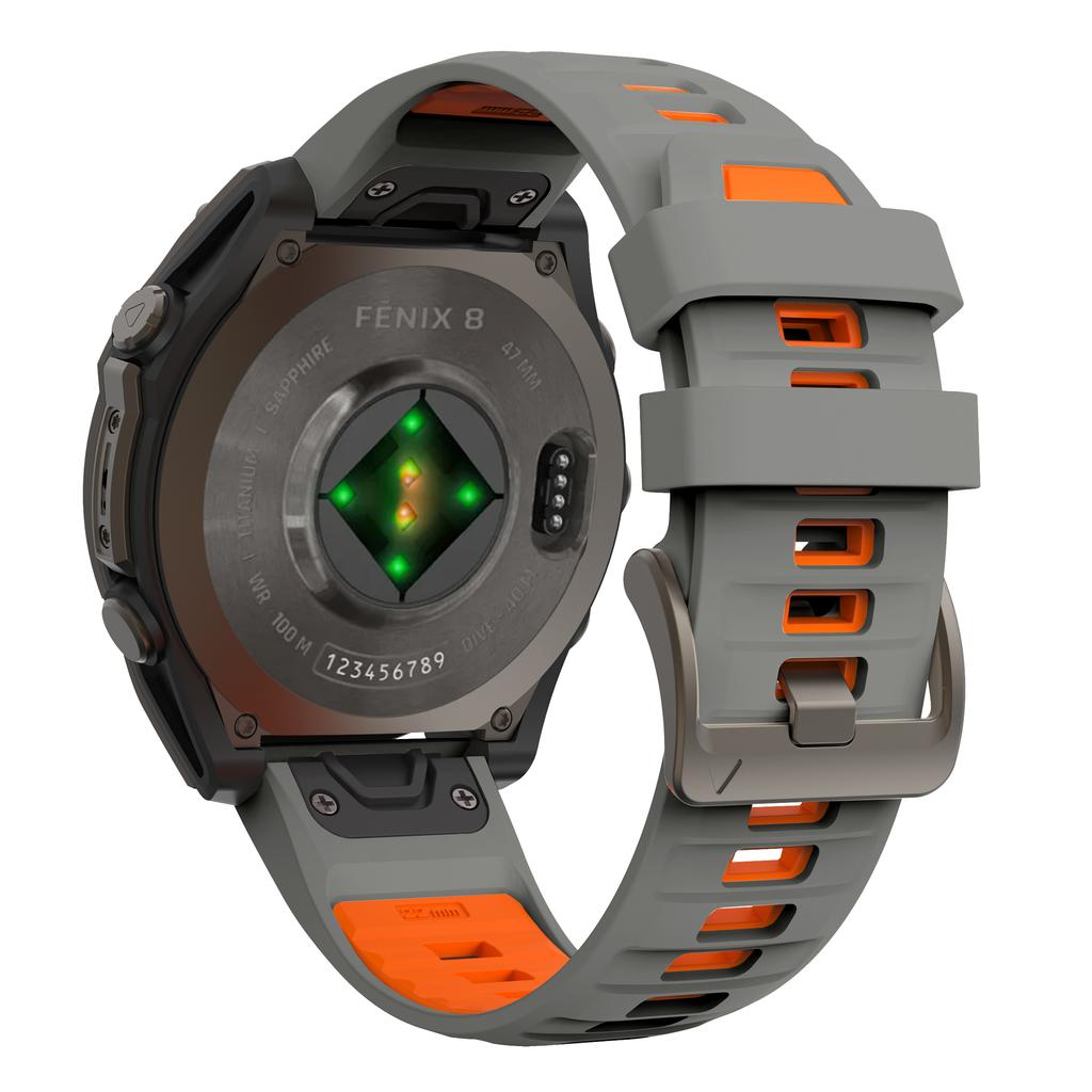 Upgraded Stainless Steel Buckle Silicone Strap for Garmin Fenix 8 Pro 47mm 51mm E 7 7X 6 6X 5 5X Epix Pro Enduro 3 970 QuickFit