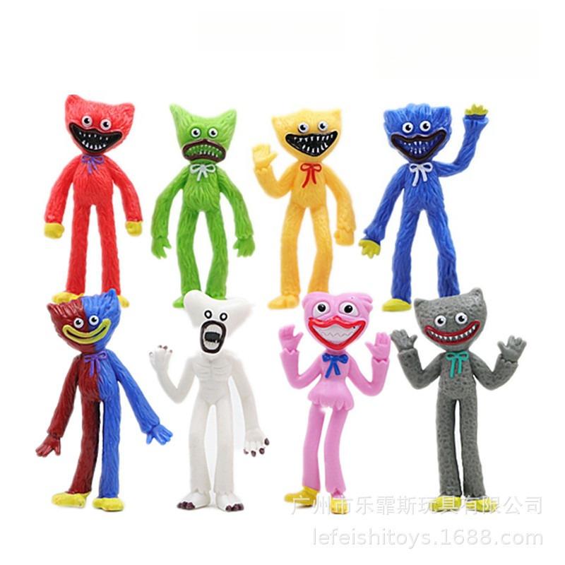 8PCS Kawaii Game Poppy Playtimes Series 8CM Figure Cute Cartoon Character Creativity Exquisite Model Desktop Toy Birthday Gift
